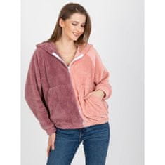 RELEVANCE Ženski pulover s kapuco WINA roza RV-BL-8434.11_394383 L-XL