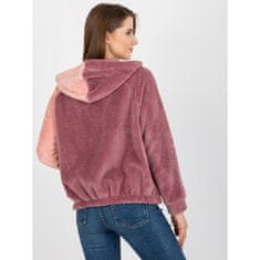 RELEVANCE Ženski pulover s kapuco WINA roza RV-BL-8434.11_394383 L-XL