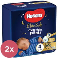 Huggies 2x Elite Soft Pants OVN plenice za enkratno uporabo 4 (9-14 kg) 19 kosov