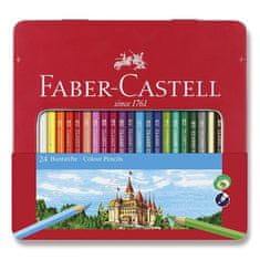 Faber-Castell Faber-Castellove barvice 24 barv v pločevinasti embalaži