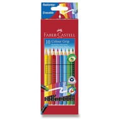 Faber-Castell Barvice Grip 2001 z barvno gumo 10 barv