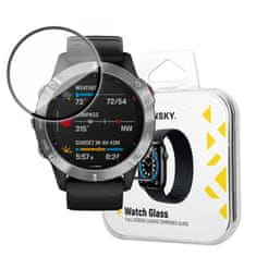 slomart wozinsky watch glass hibridno steklo za garmin fenix 6 črno