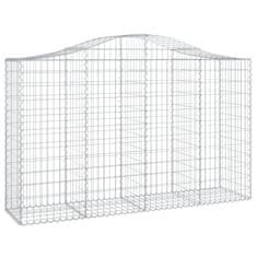 Vidaxl Obokane gabion košare 20 kosa 200x50x120/140cm pocinkano železo