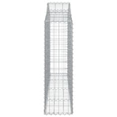 Vidaxl Obokane gabion košare 6 kosov 200x30x100/120cm pocinkano železo