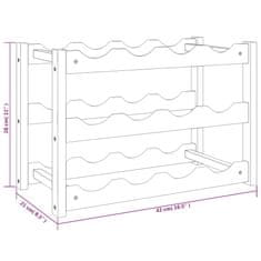 Vidaxl Stojalo za vino za 12 steklenic trden oreh