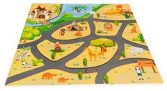 EcoToys EVA puzle kocke penasta igralna podlaga za otroke safari 93x93cm