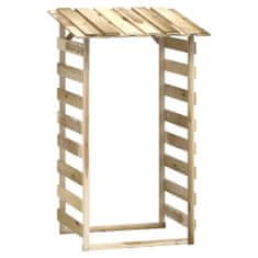 Greatstore Pergola s streho 2 kosa 100x90x200 cm impregnirana borovina