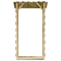 Greatstore Pergola s streho 2 kosa 100x90x200 cm impregnirana borovina