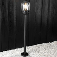 LUMILED Vrtna svetilka E27 črna stebrička OVALIS 100cm