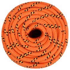 Vidaxl Vrv za čoln oranžna 16 mm 100 m polipropilen