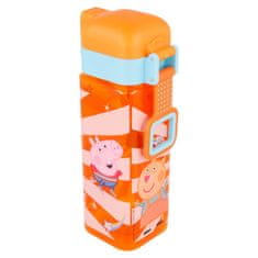 Stor Kvadratna plastenka PEPPA PIG LOCK, 550ml, 41202