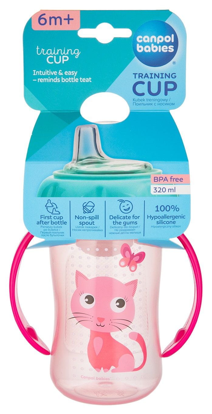 Canpol babies Non-spill Cup Soft Silicon Spout 230ml TOYS blue