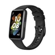 FIXED Silicone Strap pašček za Xiaomi Band 7, silikonski, črn (FIXSSTB-1053-BK) - odprta embalaža