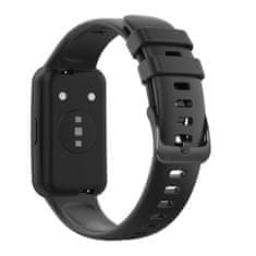 FIXED Silicone Strap pašček za Xiaomi Band 7, silikonski, črn (FIXSSTB-1053-BK) - odprta embalaža