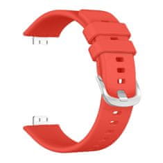 FIXED silikonski pašček za Huawei Watch FIT, rdeč (FIXSSTB-1054-RD)