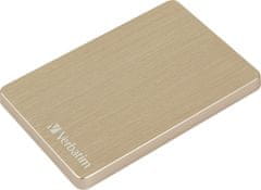 Verbatim Store 'n' Go ALU Slim zunanji trdi disk, 1 TB, Gold (53664)