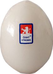 Jajčna sveča srednje velikosti 60x90 mm - kremasta