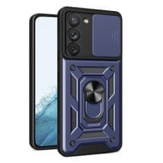 slomart hybrid armor camshield ohišje za samsung galaxy s23 oklepno ohišje s pokrovom za kamero blue