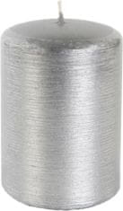 Cilinder za svečo Žični motiv Contours 70x100 mm - srebrna kovinska