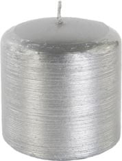 Cilinder za svečo Žični motiv Contours 70x70 mm - srebrna kovinska