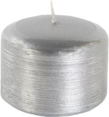 Cilinder za svečo Žični motiv Contours 70x50 mm - srebrna kovinska