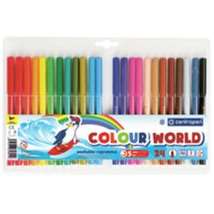 Centropen COLOUR WORLD 7550 trikotni markerji, komplet 24 barv