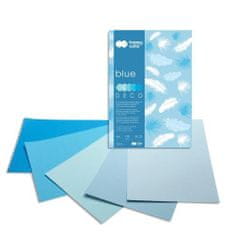 Happy Color Barvni blok papirja A4 Deco 170 g - modri odtenki