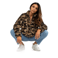 RELEVANCE Ženski pulover z medvedkom JUANA kaki RV-BL-8432.32X_394356 L-XL