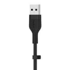 Belkin kabel, USB-C, USB-A, silikon, 1m, črn (CAB008bt1MBK)