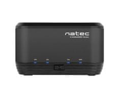 Natec Kangaroo Dvojna 2,5"/3,5" USB 3.0 HDD priklopna postaja, funkcija kloniranja, napajalnik