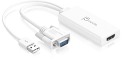 J5CREATE adapter, VGA, HDMI, bel (JDA214)