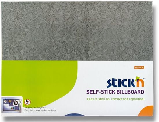 HOPAX Stick'n Sticker Board siva, 58 x 46 cm