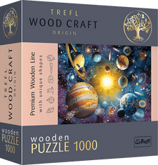 Trefl Wood Craft Origin Puzzle Potovanje po sončnem sistemu 1000 kosov