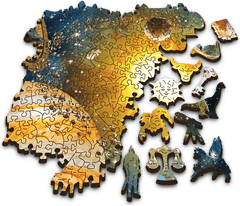 Trefl Wood Craft Origin Puzzle Potovanje po sončnem sistemu 1000 kosov