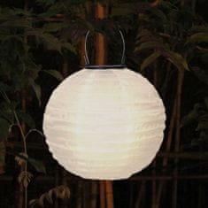 LUMILED Solarna vrtna svetilka LED viseča okrasna LAMPION FELISI 20cm