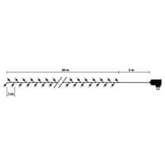 PLATINIUM Svetleč ICE veriga 300 diode, 25 m, XMLT-300A10-SB