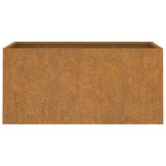 Vidaxl Cvetlično korito 62x30x29 cm corten jeklo