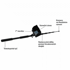 Secutek Kamera za pregled rib s 7-palčnim DVR SEE-AM-05