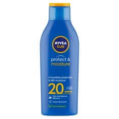 Nivea Sun Protect & Moisture Hydrating losjon za porjavitev OF 20, 200 ml