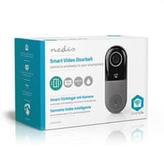 Nedis WIFICDPC20WT - SmartLife Doorbell| Baterijsko napajanje | 4 zvoki | 4,5 V DC / 5 V DC | Nastavljiva glasnost | Bela