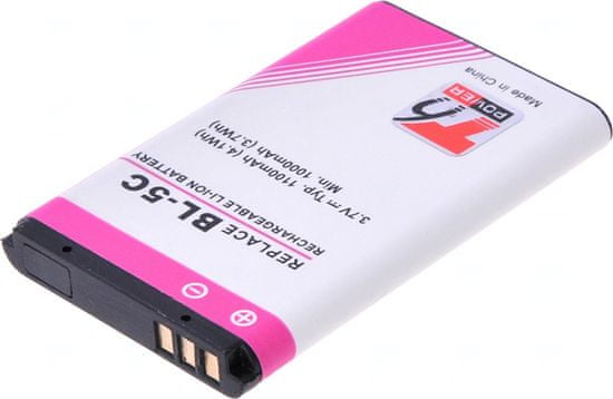 T6 power Baterija Nokia 6300, 6600, 5100, 1100, 3650, 6230, C1-01, C2-01, 1100mAh, 4,1Wh, Li-ion