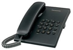 Panasonic KX-TS500FXB - enolinijski telefon, črn