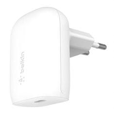 Belkin BOOST CHARGE 30W USB-C Power Delivery PPS stenski polnilnik, bel