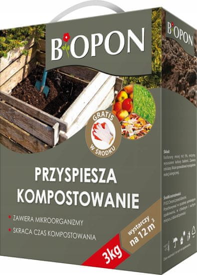 BROS BIOPON Kompostno gnojilo Komposter 3kg