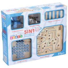 Northix IQ Puzzle - Set - 5-v-1 