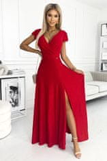 Numoco Ženska večerna obleka Crystal rdeča XXL