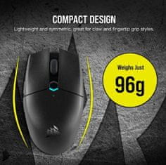 Corsair brezžična gaming miška KATAR PRO 10000 DPI optična (EU) črna