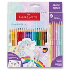 Faber-Castell Colour Grip Unicorn Set barvic, 24 kosov