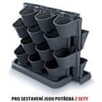 Prosperplast CASCADE GARDEN set vertikalnih loncev antracit