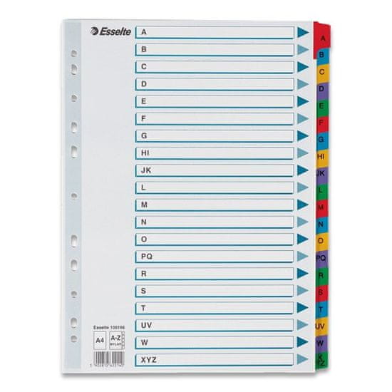 Esselte Mylar A - Z, 20 listov